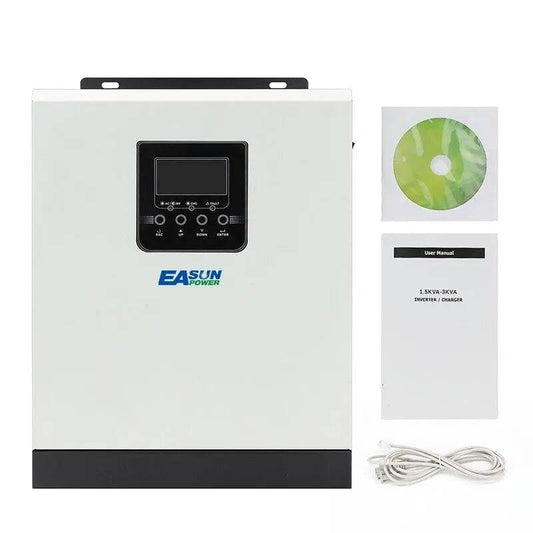 Solar Inverter EASun 3KVA Pure Sine Wave 24V 220V PV Power 1500W Built-in PWM 50A - 54Grid - Renewable Energy Store