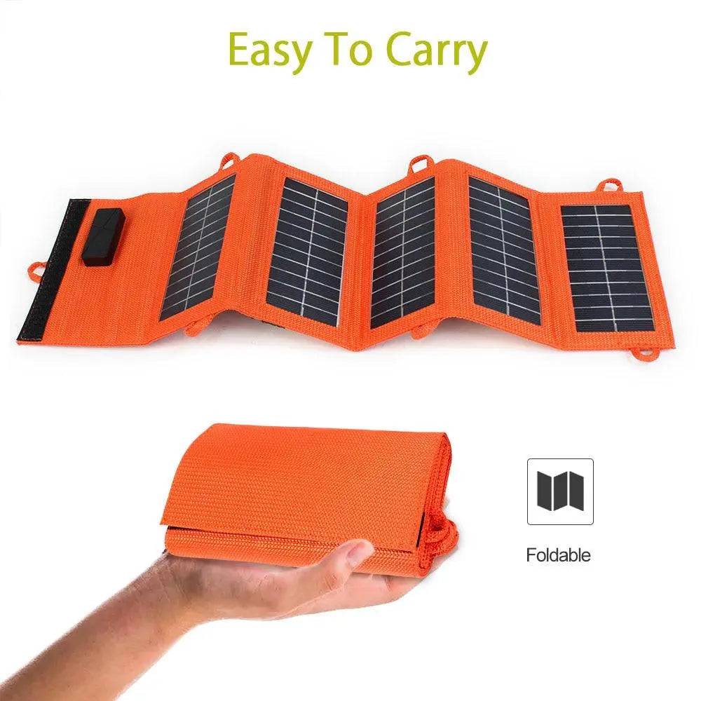 5W Portable Solar Panel Charger 5V 1A USB Out- No Batt for Outdoors Power Bank - 54Grid - Renewable Energy Store