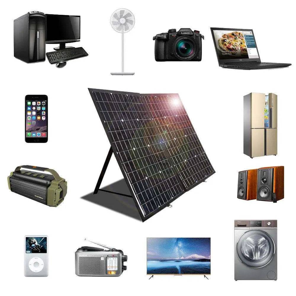 Solar Panel 120W 180W Portable Outdoor Foldable 12V Flexible Camping Boat RV Travel Home Car Powered Charger Placa kits - 54Grid - Renewable Energy Store
