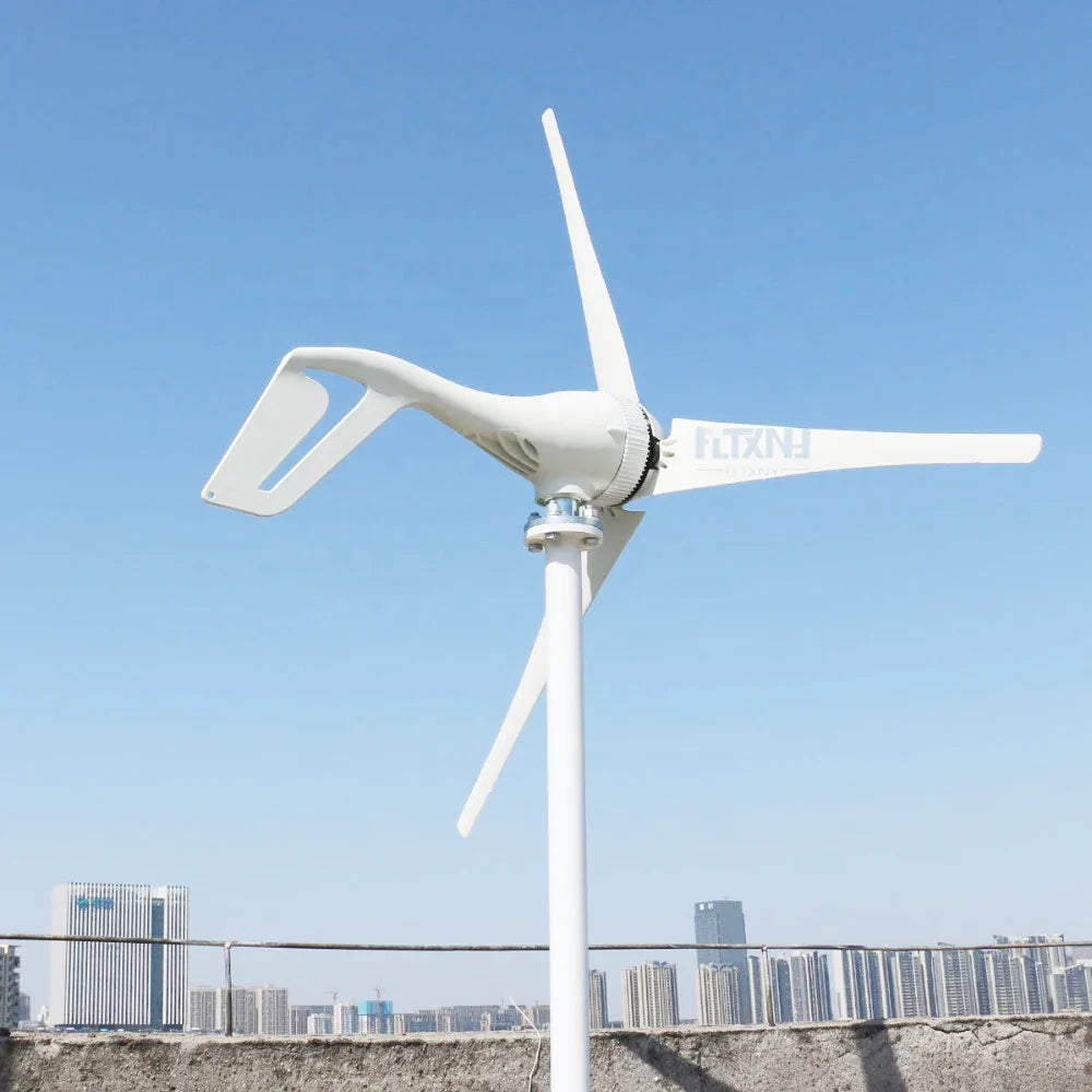 Factory Selling Horizontal Start 1.3m/s New 5000W12V 24V 48V Wind Turbine With 5 Blades And MPPT Controller For Home Use by 54Grid - Renewable Energy Store