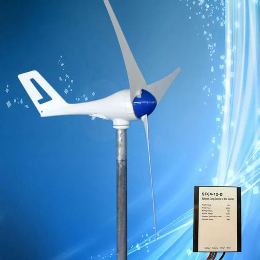 Wind Generator with Build-in Rectifier, Three or Five Blades Optional + Wind Controller 400W 12VDC/24VDC - 54Grid - Renewable Energy Store