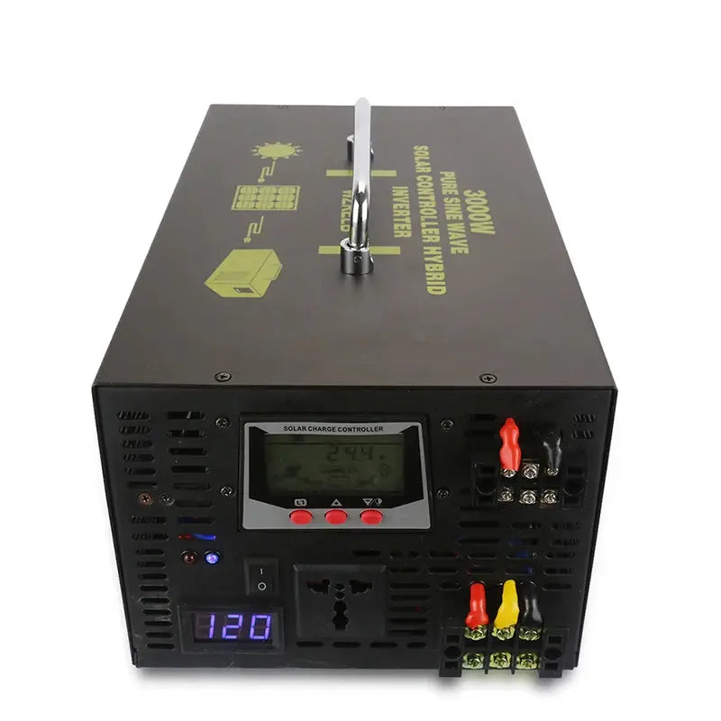 Pure Sine Wave Solar Power Inverter 3000W 12V/24V/48V DC to 110V/120V/220V/230V/240V DC/AC Hybrid Inverter 30A Solar Controller - 54Grid - Renewable Energy Store