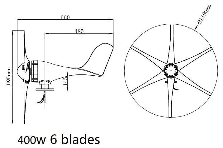 Wind Turbine Generator Include Free Controller With CE RoHS Approval - 54Grid - Renewable Energy Store