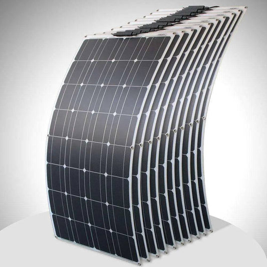 Solar Panel flexible 12/24 V 100 W monocrystalline battery charger - 54Grid - Renewable Energy Store