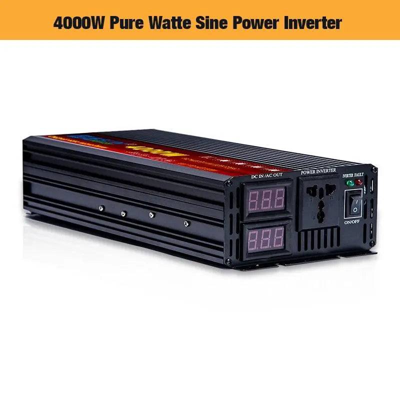 Pure Sine Wave Inverter 3000/4000/5000 W PowerCar Inverter DC 12/24V AC 110/220V - 54Grid - Renewable Energy Store