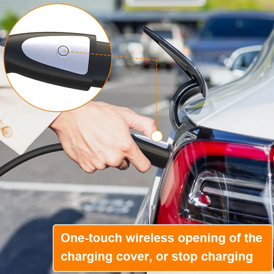 feyree Portable EV Charger 3.5KW 16A TS-NACS Charger Plug Charging Box Adjustable Current Fast Charging Compatible for Tesla Car by 54Grid - Renewable Energy Store