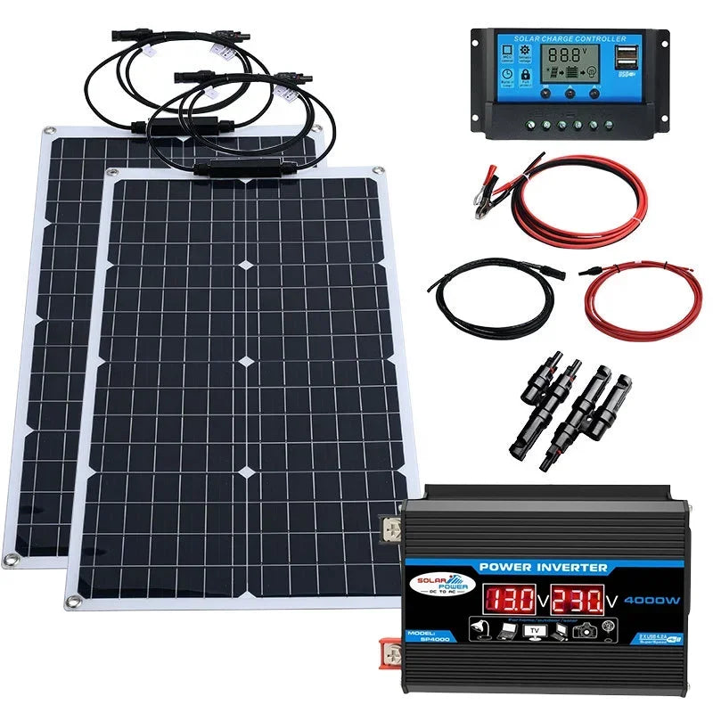 2000W Solar Energy System with 4000W Inverter and Controller by 54Grid - Renewable Energy Store