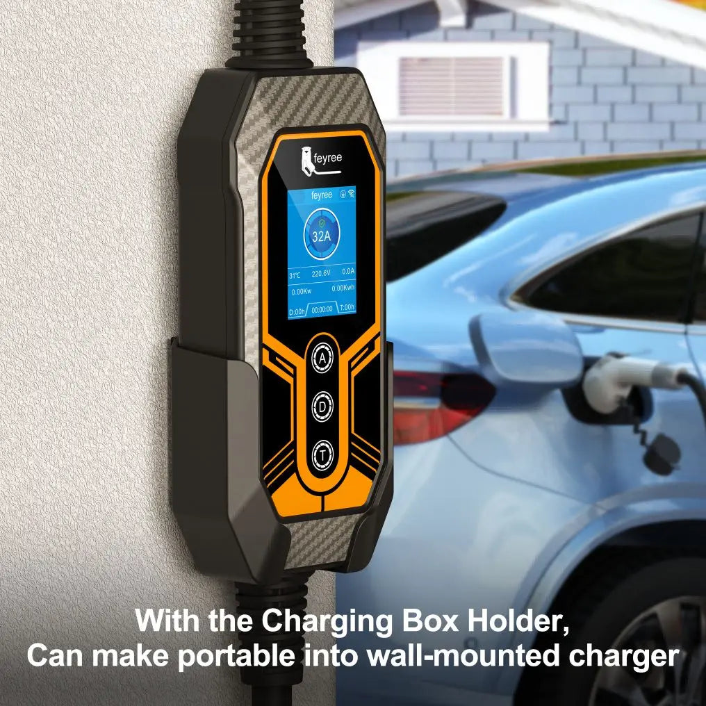 feyree EV Charger Holder High Strength Hook Easy Install Fixed Wall Mount for Portable EV Charger 7KW 11KW EVSE by 54Grid - Renewable Energy Store