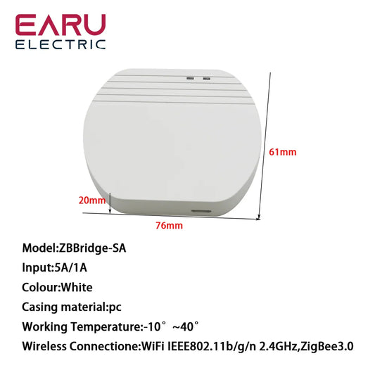 Smart ZigBee 3.0 Wired Gateway Hub eWeLink App Smart Home Automation Ethernet Bridge Works With Tasmota Zigbee Home Assistant by 54Grid - Renewable Energy Store