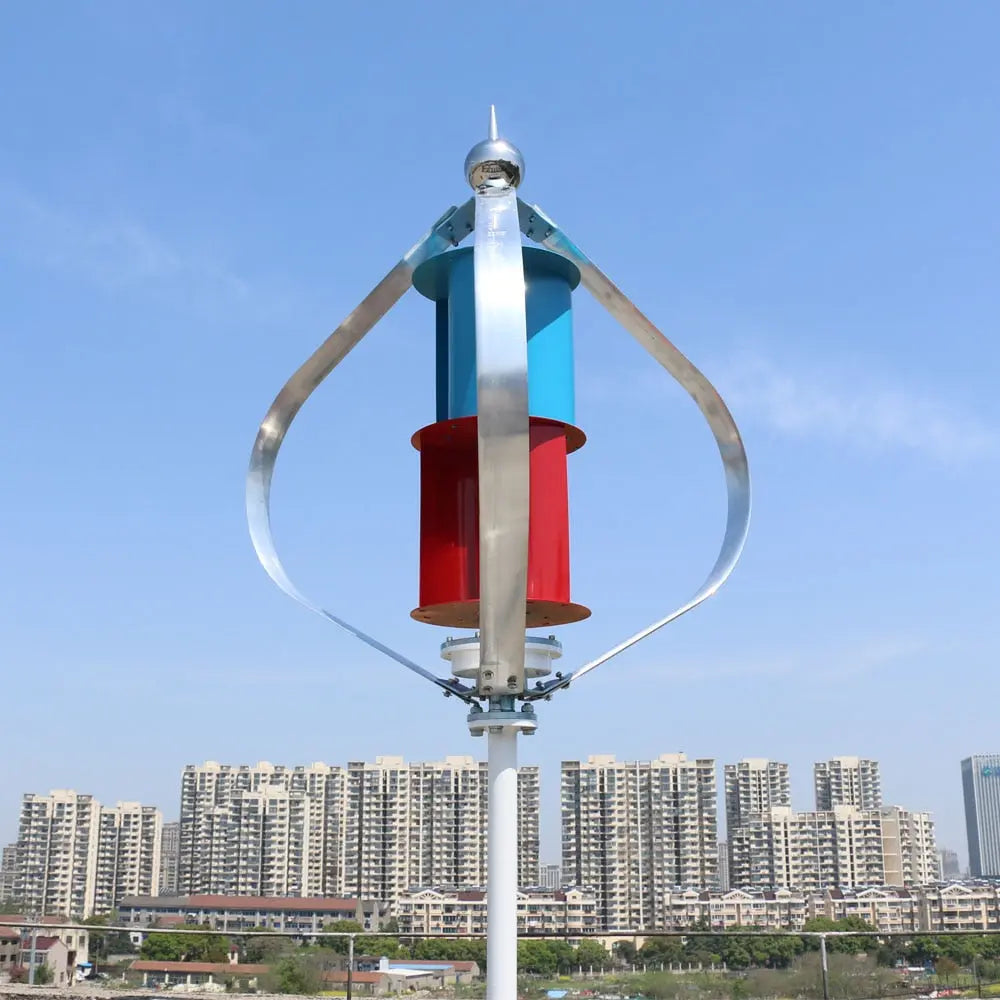 Vertical Wind Turbine Generator 800W 1000W With MPPT Charge Controller Windmill RV Yacht Farm Small Wind Generator Home Use - 54Grid - Renewable Energy Store