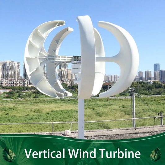 Low Noise Windmill 1000W 2000W 3000W Vertical Axis Wind Turbine Generator 12V 24V 48V with MPPT Controller For Home use - 54Grid - Renewable Energy Store