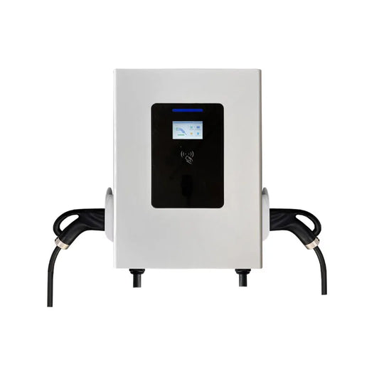 New DC EV Charger WallBox Double Gun 40/60/80kW Output Power With 5m Cable Length CCS2 GBT Plug