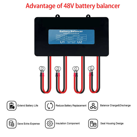 4x 12V Battery Equalizer 48V Voltage Balancer for Solar Systems by 54Grid - Renewable Energy Store