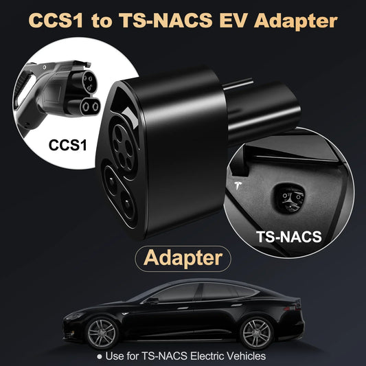 feyree CCS1 to TS-NACS Adapter for Tesla Model 3,Y, S and X - NACS Owners Only - Fast Charge NACS with CCS1 Chargers CCS1 Combo by 54Grid - Renewable Energy Store