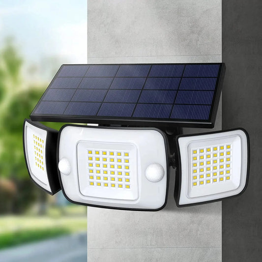 Solar Lights Outdoor with 3 Modes Motion Sensor Super Bright Wall Lamp IP65 Waterproof - 54Grid - Renewable Energy Store