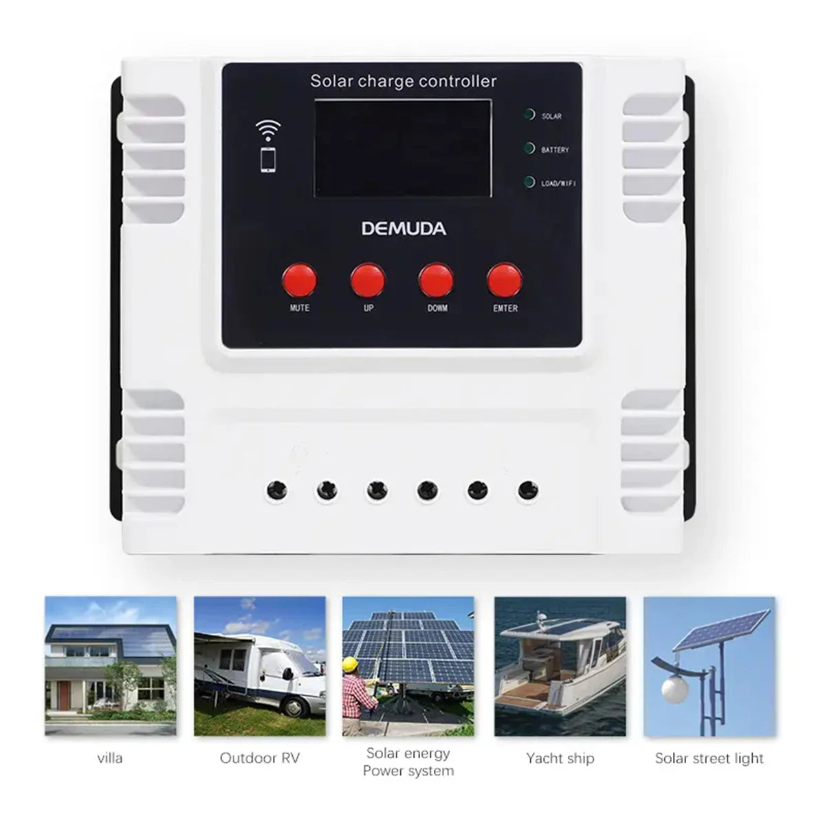 20A 30A 40A 50A 60A Solar Charge Controller With WiFi APP Control For 12V 24V 48V Battery by 54Grid - Renewable Energy Store