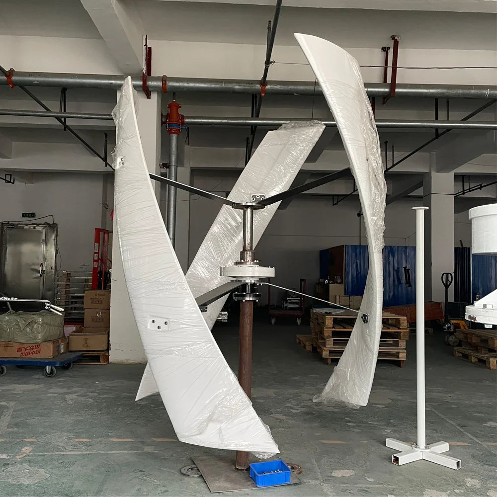 5000W Vertical Wind Turbine Generator 24v 48v 96V Free Alternative Energy 220V With Hybrid Controller Off Grid System Home Use - 54Grid - Renewable Energy Store