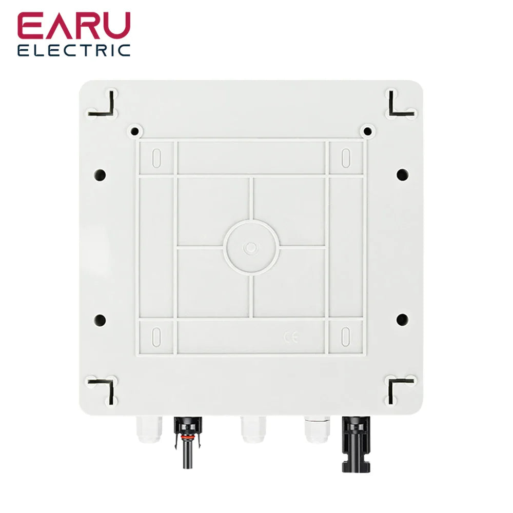DC 1000V 1 Input 1 Output Solar Photovoltaic PV Combiner Box With Surge Lightning Protection DC Fuse MCB SPD Waterproof Box IP65