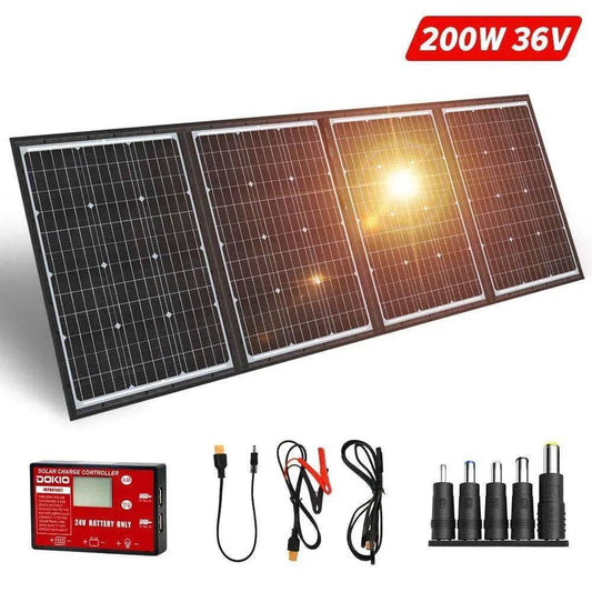 Solar Panel 200 W Flexible USB 18 V 36V for Boats/Out-door Camping Charge 12V - 54Grid - Renewable Energy Store