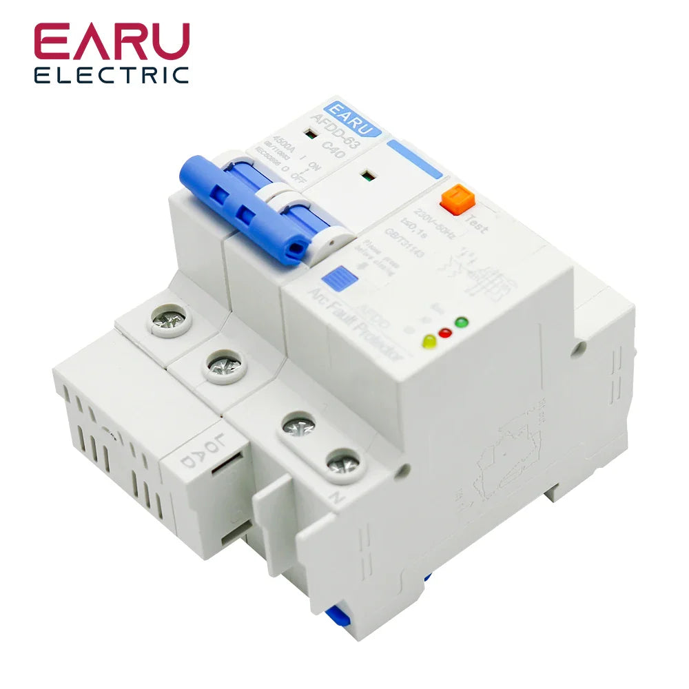 AFDD 63 220V 3P+N Fault Arc Protector Circuit Breaker Short Circuit Protection Overload Protection Leakage Protection RCBO MCB by 54Grid - Renewable Energy Store