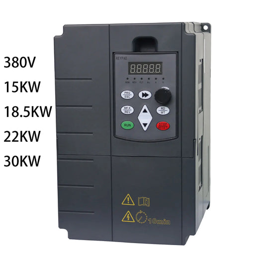 3-phase 380V Frequency Inverter, VFD Drive for Adjustable Speed, Suitable for Motors with 15KW/18.5KW/22KW/30KW by 54Grid - Renewable Energy Store