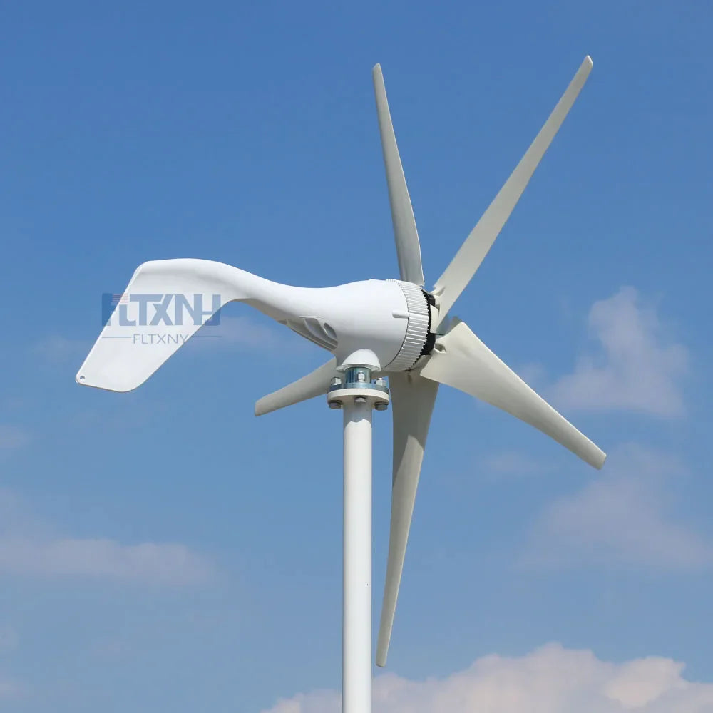 New Micro wind turbine generator 400w 12v 24v horizontal low noise with high efficient 3 blades or 5 blades by 54Grid - Renewable Energy Store