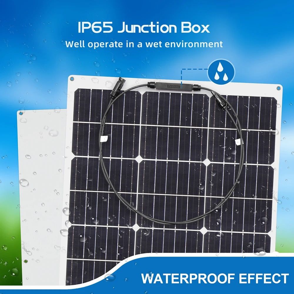 100 W Flexible Solar Panel High-efficiency Solar Modules And Ip68 Sealing Level, Suitable For Roofs, Motor Homes, Balconies, Etc by 54Grid - Renewable Energy Store