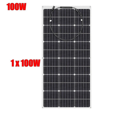 Wuzeck Flexible Solar Panels 1-10pcs 100w Mono Solar Panel Cells 200w 300w 400w - 1000w Power For 12v Battery Rvs Boat Home Car by 54Grid - Renewable Energy Store