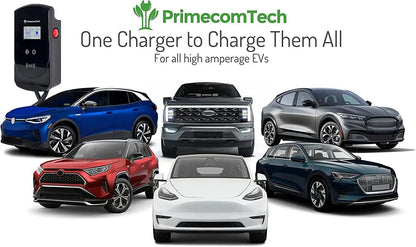 Smart Electric Vehicle Home Charging Station 220 Volt for Tesla and All EV Brands 30' Feet Length (25 Feet, NEMA 14-50p) 25 Feet NEMA 14-50p - 54Grid - Renewable Energy Store