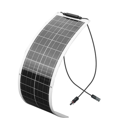 Wuzeck Flexible Solar Panel Kit 50 Watt Pv Module 100 Watt 12v 24v Solar Cable Cell Home Outdoor Car Boat Battery Camping Trip by 54Grid - Renewable Energy Store