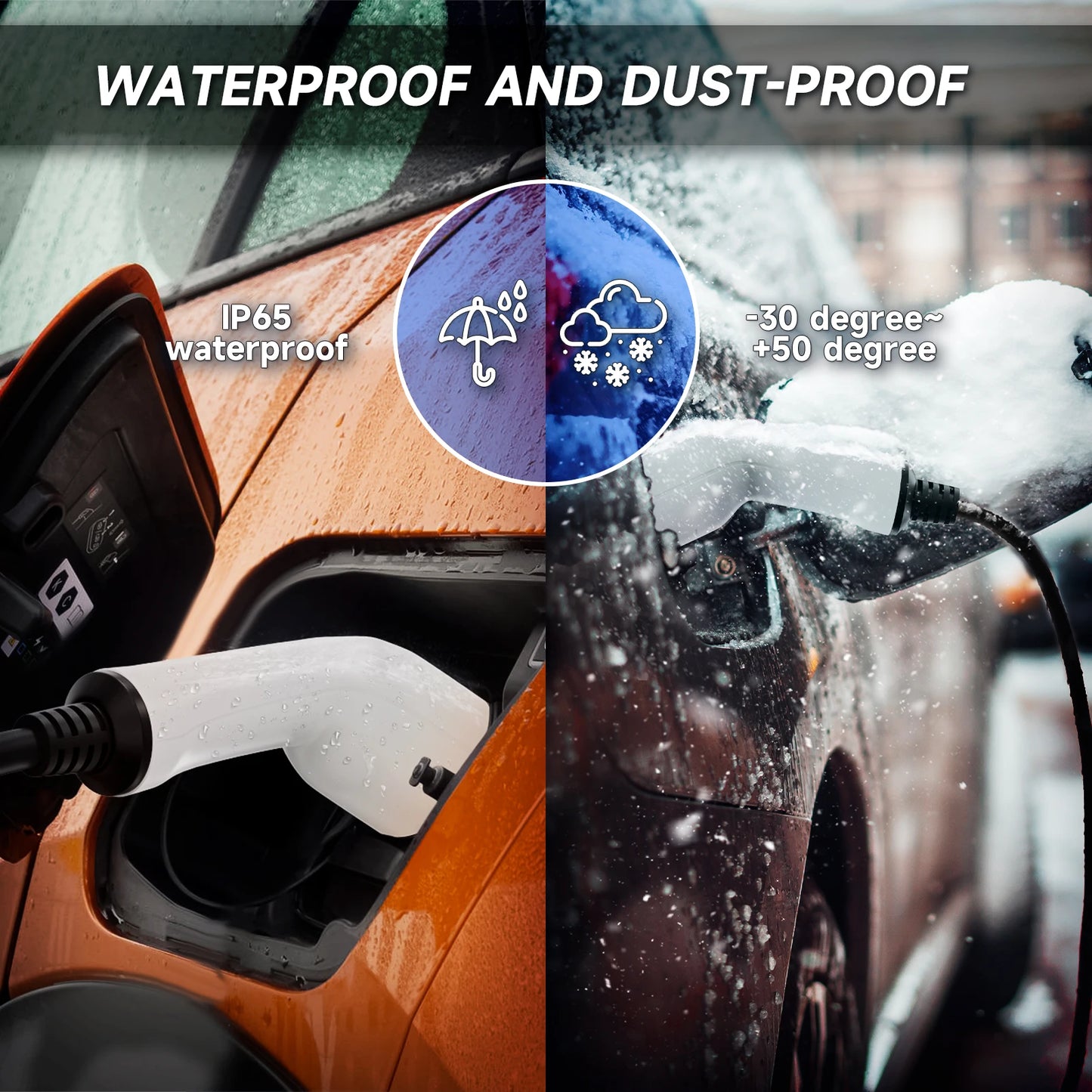 11KW 16A Portable Charger Type 2 Adjustable Current Reservation Time Charging Box CEE Plug IEC62196-2 Electric Vehicle Charger