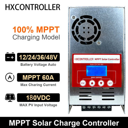New MPPT Solar Charge Controller 2880W 60A 12V 24V 36V 48V Battery Regulator by 54Grid - Renewable Energy Store