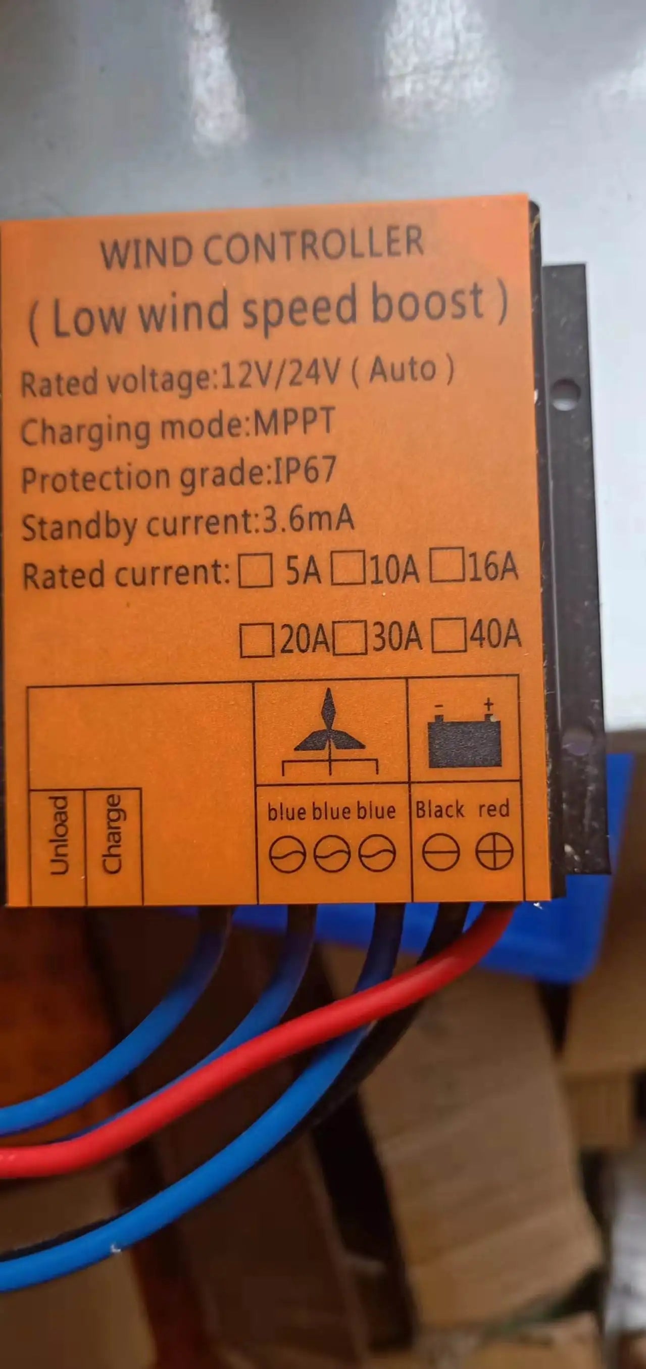 PWM MPPT Wind Turbine Charge Controller Low Wind Speed Regulator Voltage Boost 12v24v Auto Match 48V System Waterproof by 54Grid - Renewable Energy Store