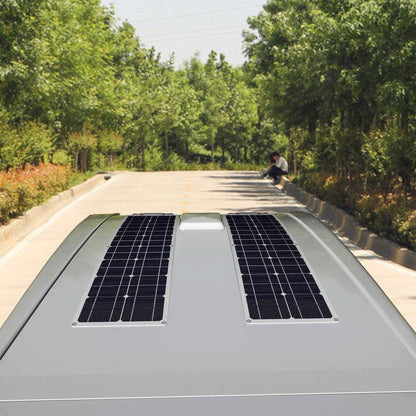 Solar Panel  50 Watt Flexible150/200 W Waterproof Narrow 12/24v Monocrystalline - 54Grid - Renewable Energy Store