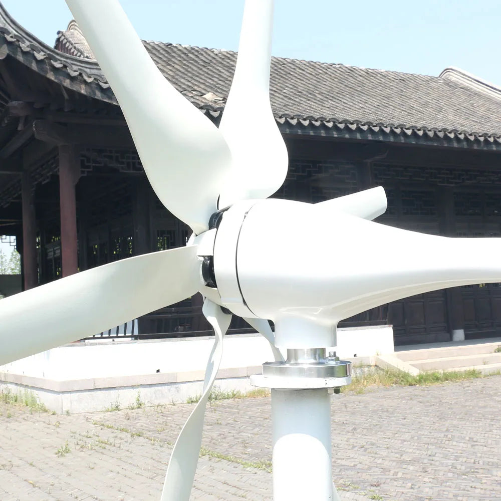 5000W Home Wind Turbine Generator with MPPT Charge Controller - 12V, 24V, 48V Compatible, Low Noise, Clean Energy Solution by 54Grid - Renewable Energy Store