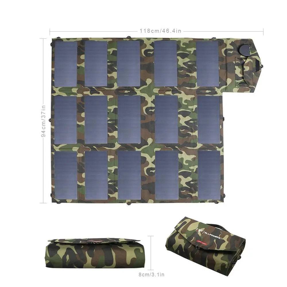 Portable Solar Charger ALLPOWERS 100W Foldable Solar Panel - 54Grid - Renewable Energy Store