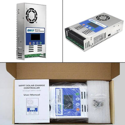 Solar Charger Controller MPPT 60A and solar panel solar charge regulator 12V 24V 36V 48V Battery PV Input 190VOC - 54Grid - Renewable Energy Store
