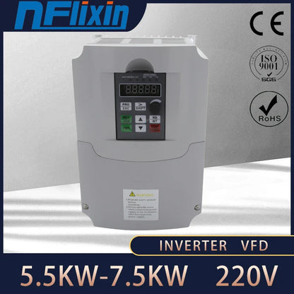 VFD 0.4KW inverter 220V AC Frequency Inverter 1 phase input 3 phase 220 V output by 54Grid - Renewable Energy Store