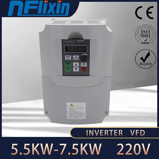 Variable frequency converter 50Hz/60Hz motor inverter Wk310 VFD 1.5kw single-phase 220v input three-phase 220 output by 54Grid - Renewable Energy Store