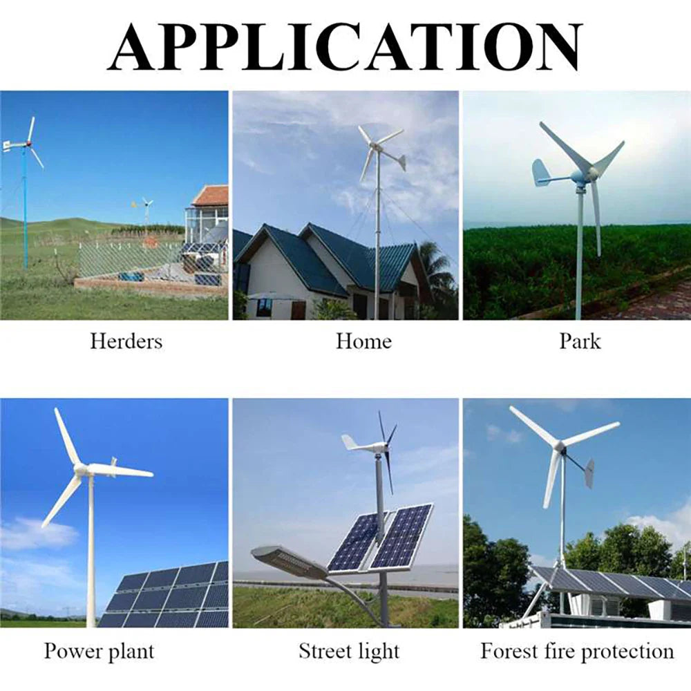 Wind Turbine Energy Windmill 20KW Horizontal Generator Low RPM 220V 380V 600V Farm Home Boat Use - 54Grid - Renewable Energy Store