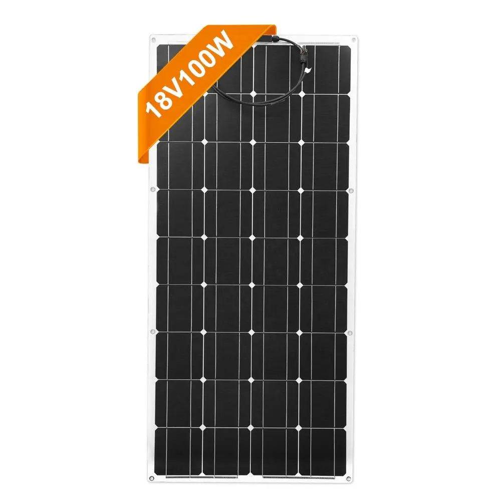 Solar Panel 100W Flexible Monocrystalline Flexible Car/Boat High Quality 12V - 54Grid - Renewable Energy Store