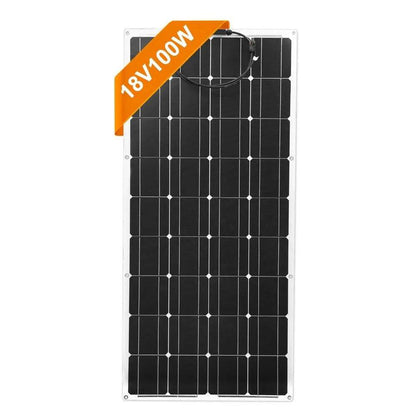 Solar Panel 100W Flexible Monocrystalline Flexible Car/Boat High Quality 12V - 54Grid - Renewable Energy Store