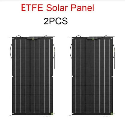 Solar Panel 200w 100w ETFE PET 100W Flexible Solar Panel For 12V Battery Charger Monocrystalline Cell - 54Grid - Renewable Energy Store