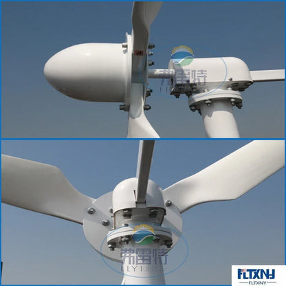 High Efficient 3KW New Energy Windmill Low Rpm Hybrid Horizontal Wind Turbine Generator 96v 120v 220v For Home Use by 54Grid - Renewable Energy Store