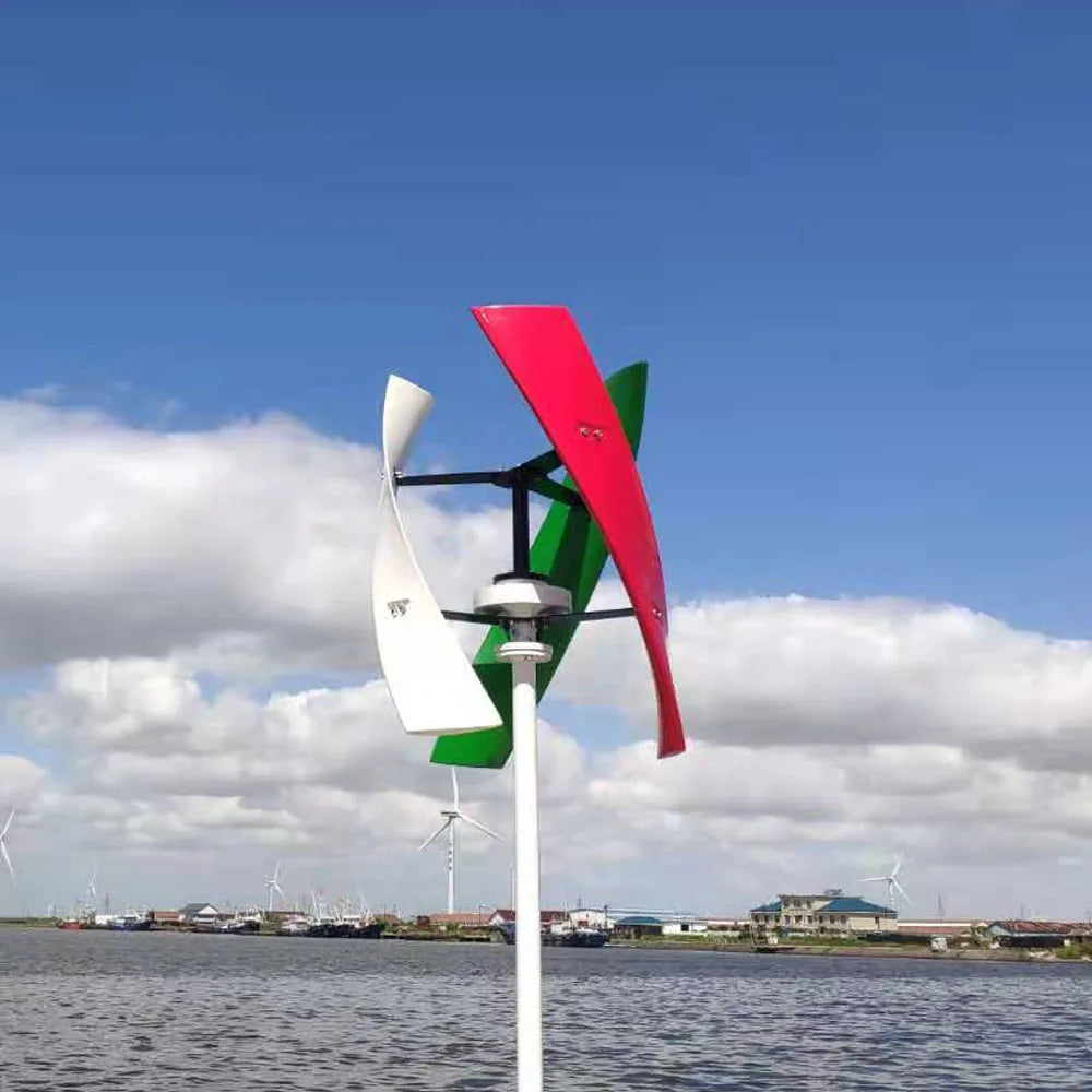 Factory Outlet 2KW New Energy Windmill Vertical Axis Permanent Maglev Wind Turbine Generator 48V 96V 120V 220V For Home Use by 54Grid - Renewable Energy Store