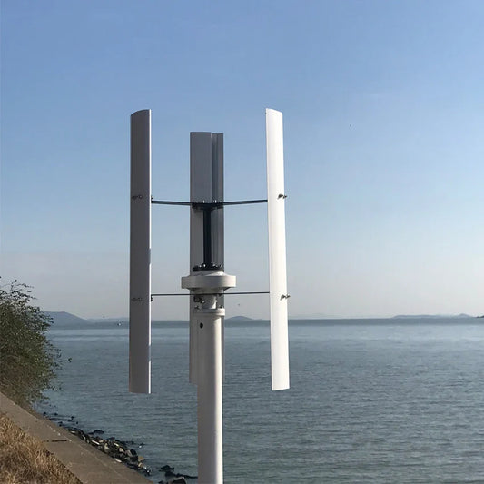 Vertical Axis Wind Turbine 1000W 3 BladesGenerator 24~220V Free Energy For Home/Farm/Boat/Yacht Use by 54Grid - Renewable Energy Store