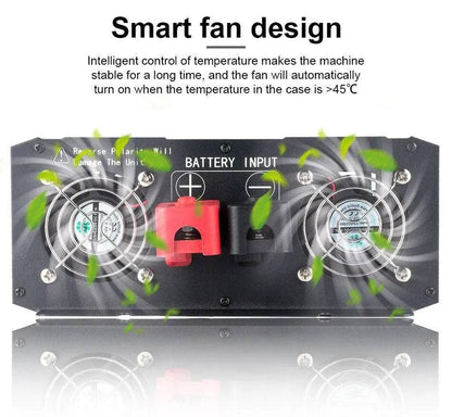 Pure Sine Wave Inverter 6000W 8000w Power Inverter Converte With LED Display DC 12V/24V/48V/60v To AC 110V 220V - 54Grid - Renewable Energy Store