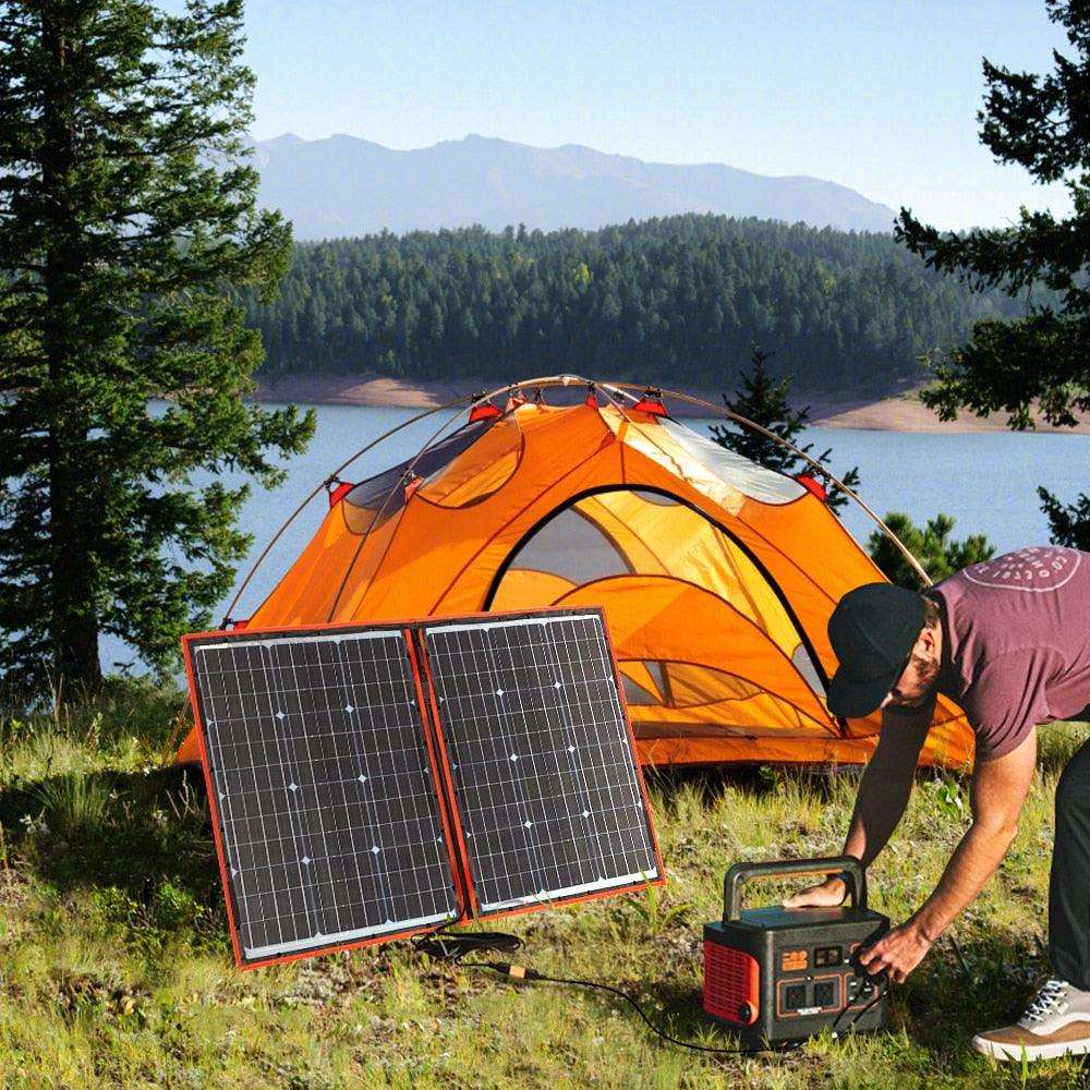 Solar Panel 100W (50Wx2pcs) Flexible Mono Travel RV High Quality - 54Grid - Renewable Energy Store