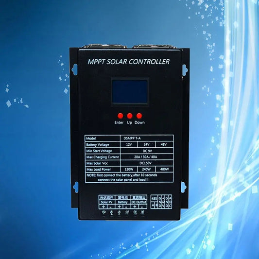 MPPT 20A 30A 40A 50A 60A Solar Charge Controller 12V 24V 48V Auto Solar Panel Battery Charge Regulator LCD Display - 54Grid - Renewable Energy Store