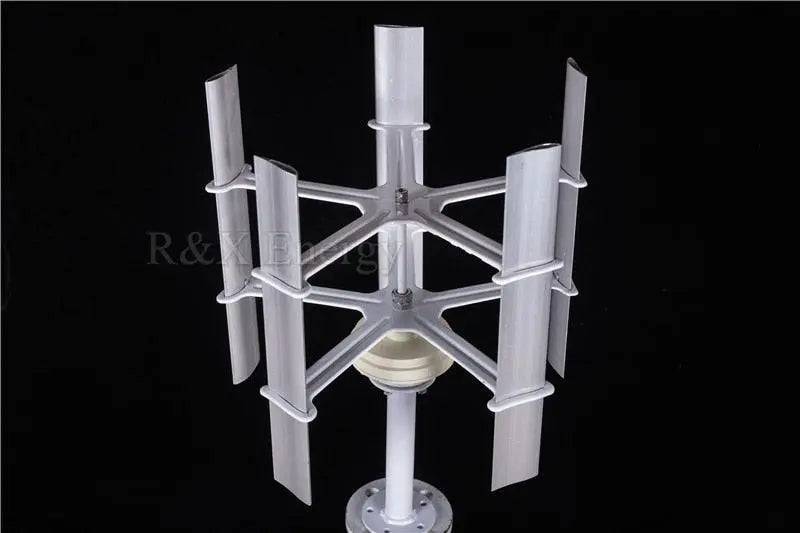 Mini Vertical Axis Wind Turbine Generator 10W 12VDC Windmill Generator Max 15w 5 Blades High Quality for Household Street - 54Grid - Renewable Energy Store